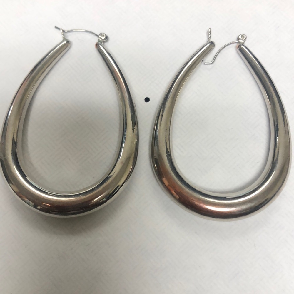 Oval Hoop Earrings